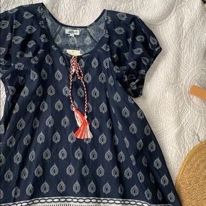 Neiman Marcus navy swing top.